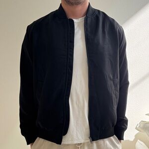 TOPMAN Black Bomber Jacket NWT